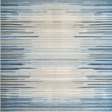 Ultra Soft Area Rug, Non Slip, Stain Resistant, Washable Area Rugs for Living Room, Bedroom, Chic Micro Loop Area in a Serene Blue and Beige Blend(Blue)
