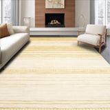Ultra Soft Area Rug, Non Slip, Stain Resistant, Washable Area Rugs for Living Room, Bedroom, Gold with Uniform Matte Finish and Smooth Surface(Beige)