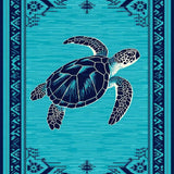 Ultra Soft Area Rug, Non Slip, Stain Resistant, Washable Area Rugs for Living Room, Bedroom, Nautical Teal Oceanic Swirls(Blue)