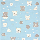 Ultra Soft Area Rug, Non Slip, Stain Resistant, Washable Area Rugs for Living Room, Bedroom, Joyful Animal Friends Concept(Blue)