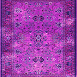 Ultra Soft Area Rug, Non Slip, Stain Resistant, Washable Area Rugs for Living Room, Bedroom, Lush Fuzzy Modern Appeal(Purple)