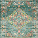 Ultra Soft Area Rug, Non Slip, Stain Resistant, Washable Area Rugs for Living Room, Bedroom, Vintage Distressed Earthy Hues(Blue)