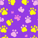 Ultra Soft Area Rug, Non Slip, Stain Resistant, Washable Area Rugs for Living Room, Bedroom, Delightful Soft Paw Print Composition(Purple)