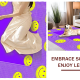 Eclectic Playful Smiling Motif(Purple)