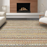 Ultra Soft Area Rug, Non Slip, Stain Resistant, Washable Area Rugs for Living Room, Bedroom, Luxurious Handcrafted Nature-Inspired Look(Gray)