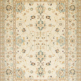 Ultra Soft Area Rug, Non Slip, Stain Resistant, Washable Area Rugs for Living Room, Bedroom, Rustic Gray Medallion Theme(Beige)