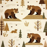 Ultra Soft Area Rug, Non Slip, Stain Resistant, Washable Area Rugs for Living Room, Bedroom, Whimsical Playful Animal Themed Decor(Beige)