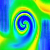 Dynamic Colorful Spiral Illusion(Blue)