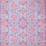 Ultra Soft Area Rug, Non Slip, Stain Resistant, Washable Area Rugs for Living Room, Bedroom, Vintage Pastel Blooming Elegance(Purple)