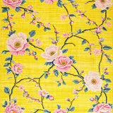 Ultra Soft Area Rug, Non Slip, Stain Resistant, Washable Area Rugs for Living Room, Bedroom, Whimsical Bright Floral Aesthetic(Yellow)