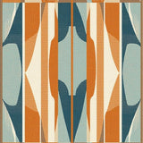 Ultra Soft Area Rug, Non Slip, Stain Resistant, Washable Area Rugs for Living Room, Bedroom, Bright Ocean Wave Inspired Rug(Orange)