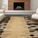 Ultra Soft Area Rug, Non Slip, Stain Resistant, Washable Area Rugs for Living Room, Bedroom, Vibrant Leopard Print Decor Statement(Beige)