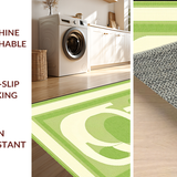 Green Irregular Fluid Motif(Green)