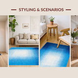 Elegant Blue Tones Ombre Style(Blue)