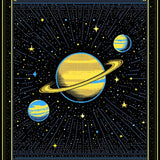 Ultra Soft Area Rug, Non Slip, Stain Resistant, Washable Area Rugs for Living Room, Bedroom, Charming Night Sky Aesthetic(Yellow)