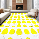 Ultra Soft Area Rug, Non Slip, Stain Resistant, Washable Area Rugs for Living Room, Bedroom, Quirky Cartoonish Floor Accent(Yellow)