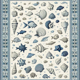 Ultra Soft Area Rug, Non Slip, Stain Resistant, Washable Area Rugs for Living Room, Bedroom, Ocean Inspired Hallway Stain-Resistant Area Rug(Blue)