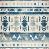 Native American Inspired Area Tribal Plant(Blue)