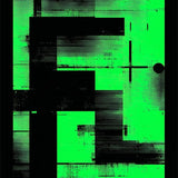 Dynamic Modern Patterned Composition(Green)