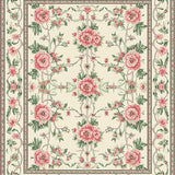 Whimsical Floral Tapestry Effect(Beige)