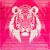 Ultra Soft Area Rug, Non Slip, Stain Resistant, Washable Area Rugs for Living Room, Bedroom, Elegant Safari Inspired Motif(Pink)