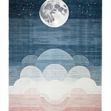 Dreamy Half Moon Earthy Aesthetic(Blue)