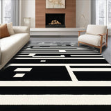 Stylish Monochrome Striped Decor Element(Black)