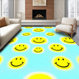 Ultra Soft Area Rug, Non Slip, Stain Resistant, Washable Area Rugs for Living Room, Bedroom, Dynamic Youthful Joyful Aesthetic(Blue)