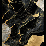Ultra Soft Area Rug, Non Slip, Stain Resistant, Washable Area Rugs for Living Room, Bedroom, Refined Black Abstract Style(Black)