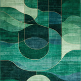 Eco Friendly Gradient Abstract Motif(Green)