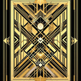 Ultra Soft Area Rug, Non Slip, Stain Resistant, Washable Area Rugs for Living Room, Bedroom, Luxurious Ornamental Geometric Composition(Gold)