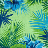 Chic Modern Abstract Leaf Motif(Green)