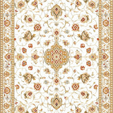 Beige Geometric Contemporary Bohemian Design(White)
