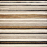 Ultra Soft Area Rug, Non Slip, Stain Resistant, Washable Area Rugs for Living Room, Bedroom, Contemporary Neutral Textured Lines(Gray)