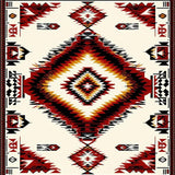 Ultra Soft Area Rug, Non Slip, Stain Resistant, Washable Area Rugs for Living Room, Bedroom, Southwestern Ivory Bathroom Geometric Cotton Rug(Beige)
