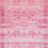 Ultra Soft Area Rug, Non Slip, Stain Resistant, Washable Area Rugs for Living Room, Bedroom, Cute Modern Love Emblem(Pink)