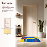 Dynamic Multicolor Geometric Arrangement(Blue)