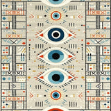Contemporary Rustic Eye Motif(Gray)