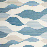Sophisticated Blue Ripple Design(Blue)