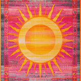 Playful Fringed Rainbow Motif(Pink)