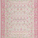Ultra Soft Area Rug, Non Slip, Stain Resistant, Washable Area Rugs for Living Room, Bedroom, Scalloped Edge Bow Room Carpet Charming Pink(Pink)