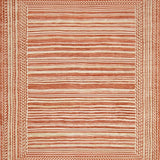 Ultra Soft Area Rug, Non Slip, Stain Resistant, Washable Area Rugs for Living Room, Bedroom, Sophisticated Woven Earth Tone Rug(Orange)