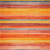 Ultra Soft Area Rug, Non Slip, Stain Resistant, Washable Area Rugs for Living Room, Bedroom, Vibrant Tufted Rainbow Aesthetic(Orange)