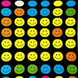 Ultra Soft Area Rug, Non Slip, Stain Resistant, Washable Area Rugs for Living Room, Bedroom, Joyful Contemporary Smiley Art(Yellow)