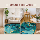 Elegant Transitional Patterned Accent(Blue)