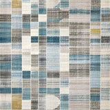 Ultra Soft Area Rug, Non Slip, Stain Resistant, Washable Area Rugs for Living Room, Bedroom, Abstract Blue-Grey Rug(Blue)