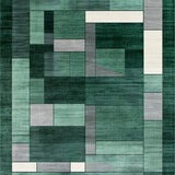 Elegant Geometric Forest Green(Green)