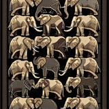 Bold Geometric Elephant Print Style(Gray)