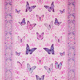 Ultra Soft Area Rug, Non Slip, Stain Resistant, Washable Area Rugs for Living Room, Bedroom, Charming Pastel Butterfly Fantasy(Pink)