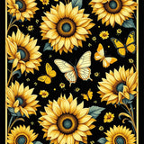 Earthy Tones with Butterfly Accents(Yellow)